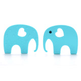 Elephant Teether with Silicone Bead Strap