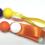 Pacifier Clip, Holder And Teether (3-in-1) - BPA Free Silicone (2 Pack)