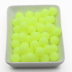 Glow in The Dark Silicone Beads (12mm, 50pc) Bulk Beads & Bead Assortments, Solar Beads