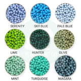 Silicone Beads, Mix & Match 30 Pieces, 12mm Round Bulk Silicone Beads - Select Your Own Colors by Blue Rabbit Co