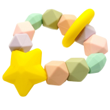 Baby Teether | BPA-Free Silicone Teething Ring & Sensory Chew Toy to Soothe, Relieve & Improve Infant Tooth Development | Great for 3+ Month Newborns Made with Food Grade Silicone