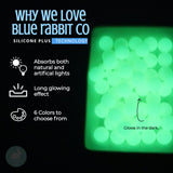 Glow in The Dark Silicone Beads (12mm, 50pc) Bulk Beads & Bead Assortments, Solar Beads