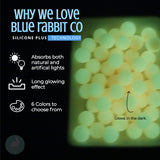 Glow in The Dark Silicone Beads (12mm, 50pc) Bulk Beads & Bead Assortments, Solar Beads