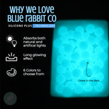 Glow in The Dark Silicone Beads (12mm, 50pc) Bulk Beads & Bead Assortments, Solar Beads