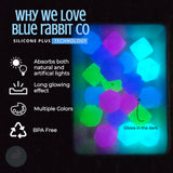 Glow-in-the-Dark Hexagon Silicone Beads (14mm)