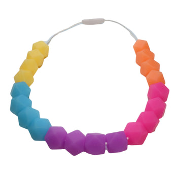 Glow in the Dark Hexagon Necklace