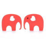Elephant Teether with Silicone Bead Strap