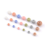 Blue Rabbit Co Wooden Beads & Silicone Beads, Beads and Bead Assortments, Bead Kit, 100PC, Beech Wood/Pastel