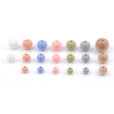 Blue Rabbit Co Wooden Beads & Silicone Beads, Beads and Bead Assortments, Bead Kit, 100PC, Beech Wood/Pastel