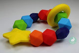 Baby Teether | BPA-Free Silicone Teething Ring & Sensory Chew Toy to Soothe, Relieve & Improve Infant Tooth Development | Great for 3+ Month Newborns Made with Food Grade Silicone