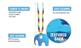 Elephant Teether with Silicone Bead Strap