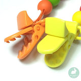 Pacifier Clip, Holder And Teether (3-in-1) - BPA Free Silicone (2 Pack)