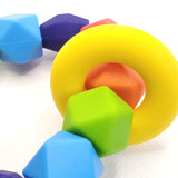 Baby Teether | BPA-Free Silicone Teething Ring & Sensory Chew Toy to Soothe, Relieve & Improve Infant Tooth Development | Great for 3+ Month Newborns Made with Food Grade Silicone