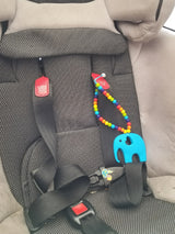 Elephant Teether with Silicone Bead Strap