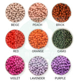 Silicone Beads, Mix & Match 30 Pieces, 12mm Round Bulk Silicone Beads - Select Your Own Colors by Blue Rabbit Co